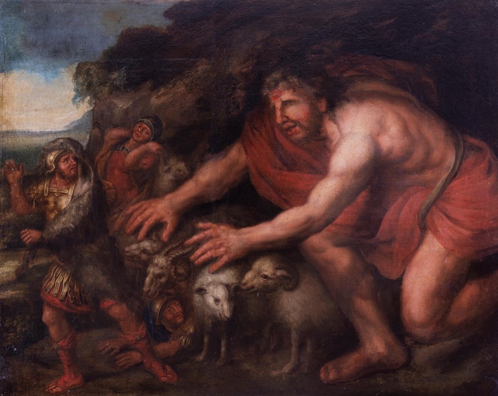 Theoodor van Thulden (1606-1669 ) - Ulisse e Polifemo nella grotta #1.0