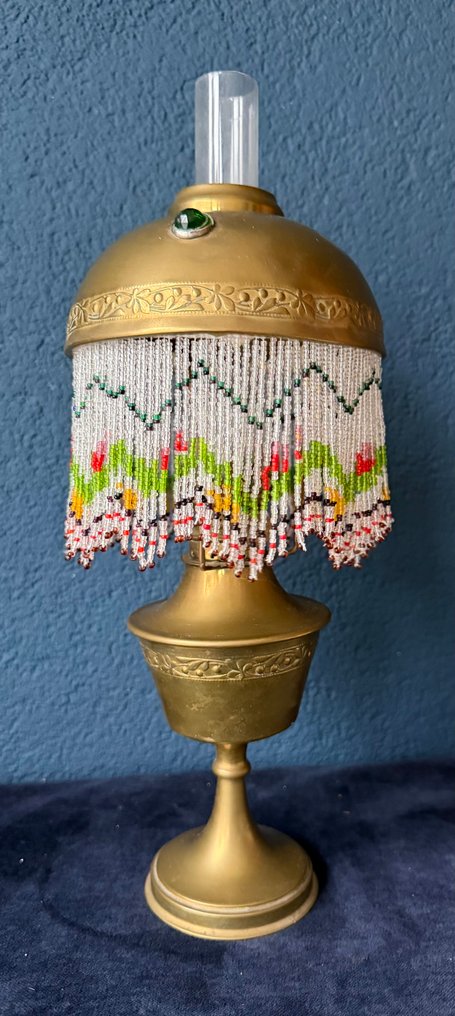 Λάμπα πετρελαίου - Παρίσι - Ορείχαλκος, Γυαλί - Lampe Parisienne #2.1