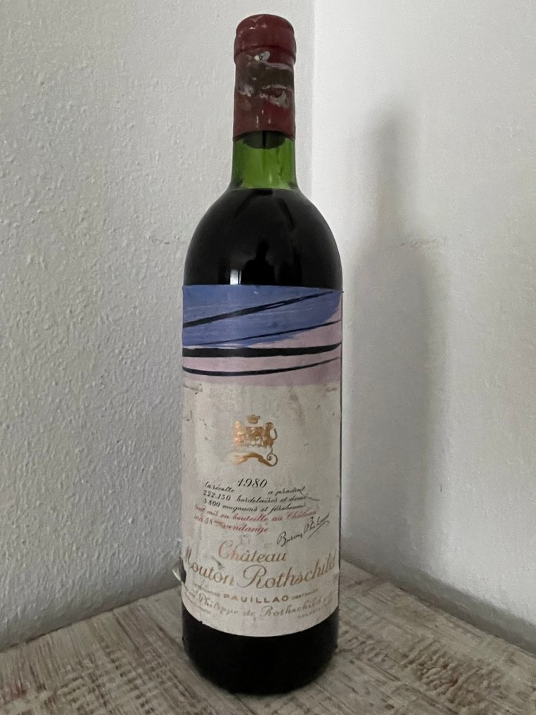 1980 Chateau Mouton Rothschild - 波雅克 1er Grand Cru Classé - 1 Bottle (0.75L) #1.0