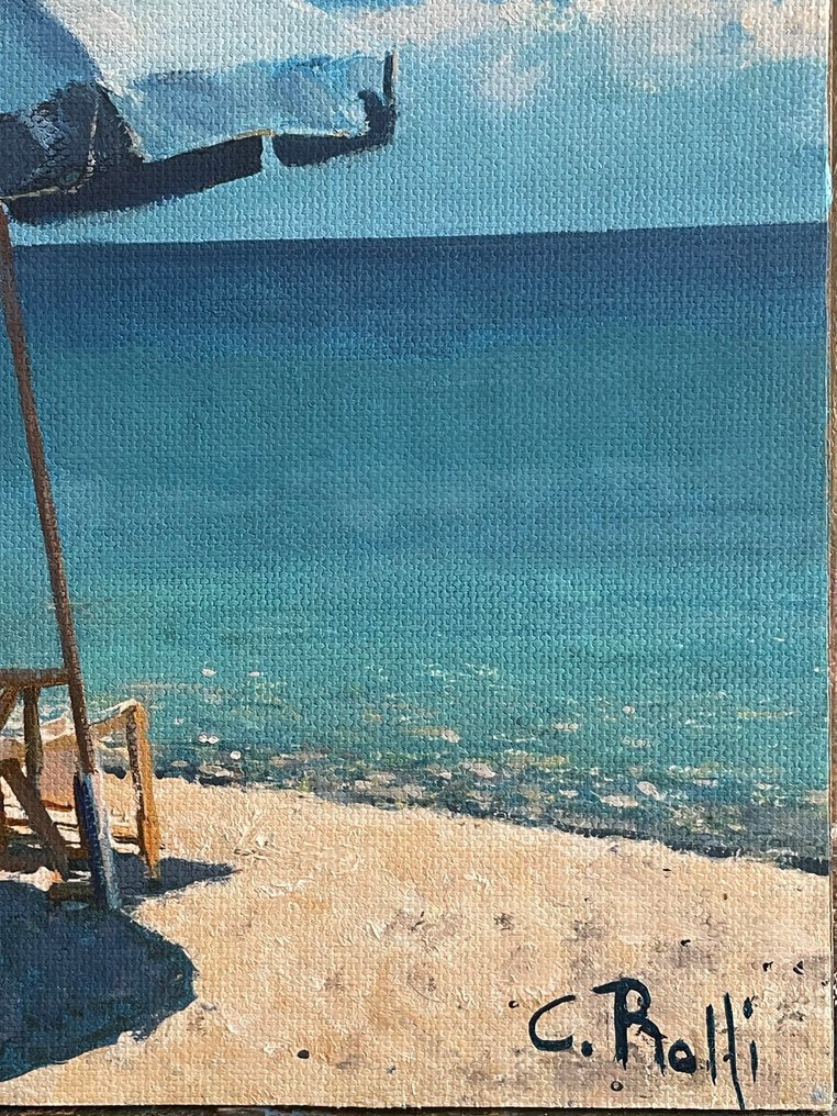 Claudio Rolfi (1960) - Ombrellone blu #2.1