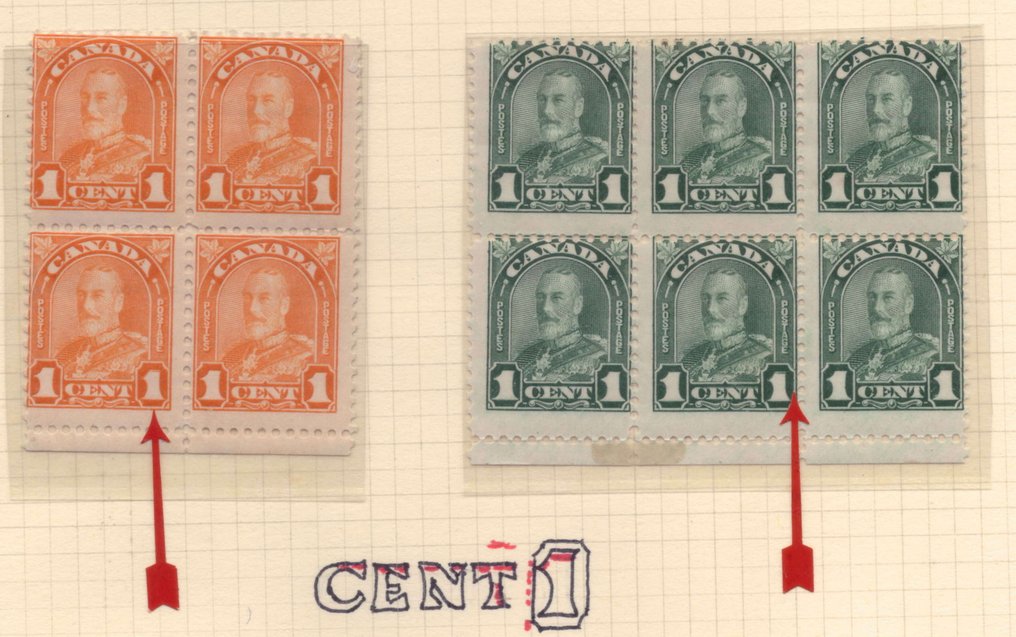 Canadá 1930/1932 - conjunto - Stanley Gibbons #1.0