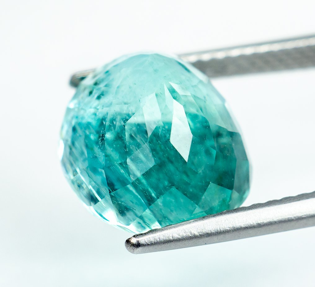 χωρίς τιμή ασφαλείας Σμαράγδι - 5.95 ct - Bellerophon Gemlab - Μπλε-πράσινο (Λιγότερο λάδι) #3.2