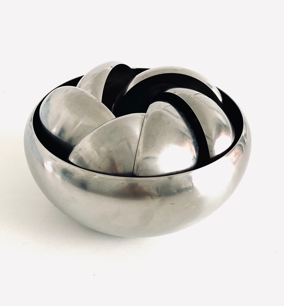 Alessi, Alfra - Carlo Mazzeri & Anselmo Vitale - Σερβίτσιο επιδορπίου (7) - Χάλυβας - Υπηρεσία φρουτοσαλάτας #1.0