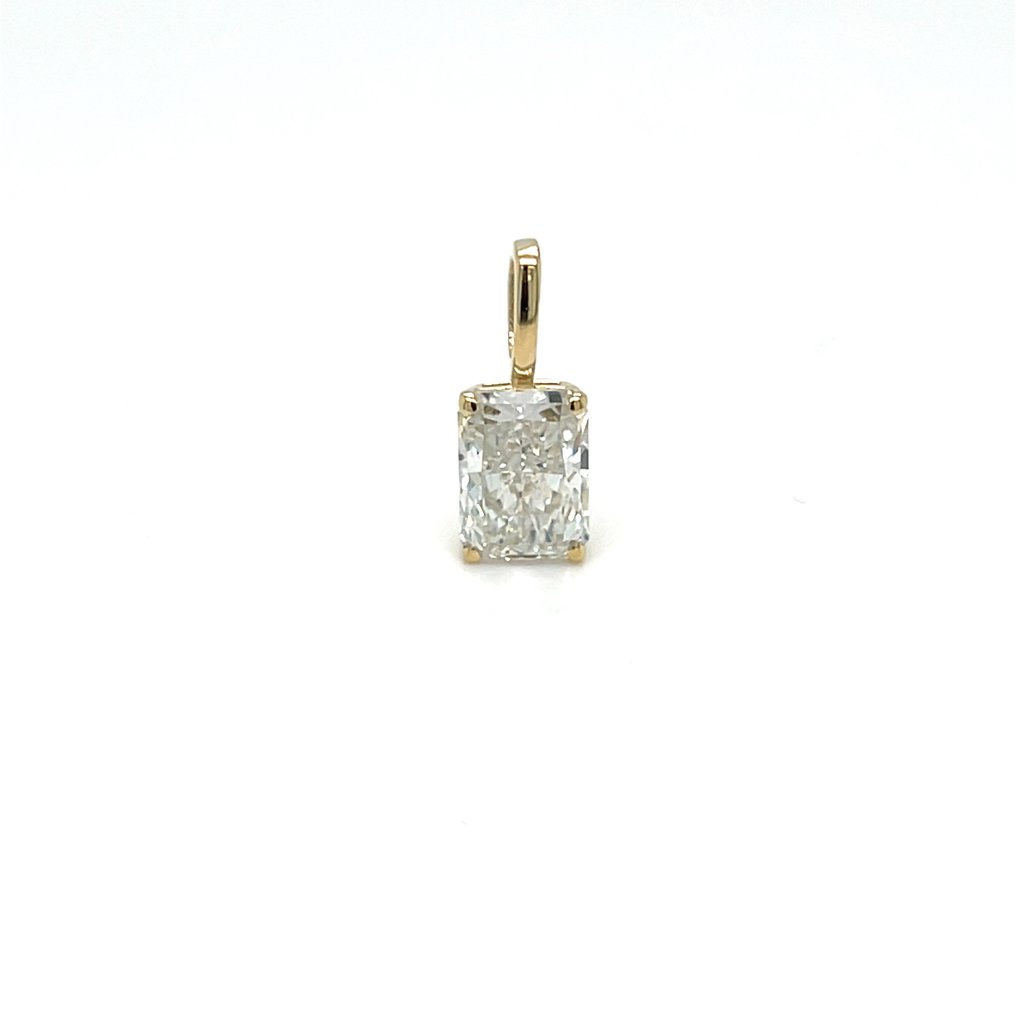 没有保留价 - 吊坠 - 14K包金 黄金 -  1.01ct. tw. 钻石 (实验室培育) #1.0