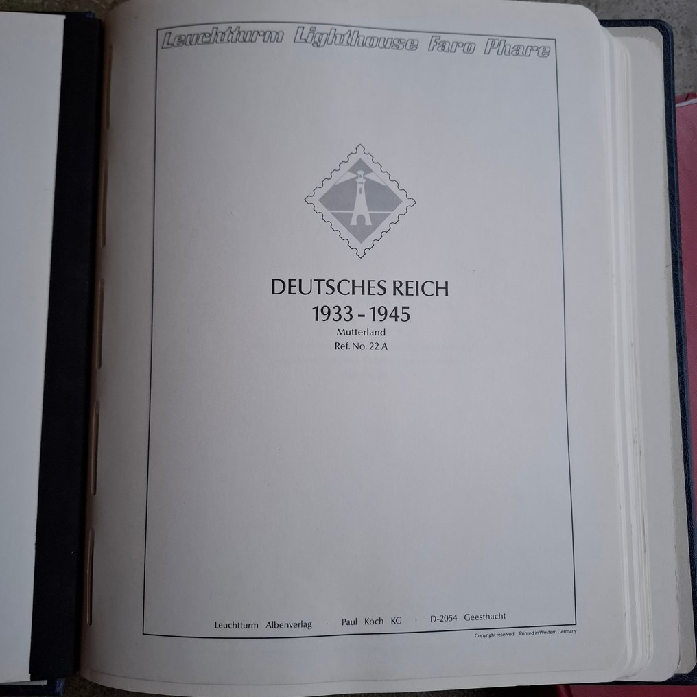德意志帝国 1933/1945 - 二手收藏品（部分未使用），Leuchtturm 预印本册 #2.1