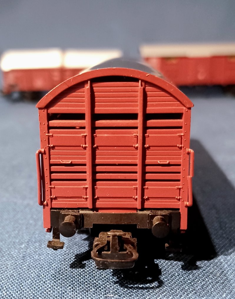 Märklin H0 - 4550, 4506, 4619 - Βαγόνι τρένου μοντελισμού (4) - 3 βαγόνια εμπορευματοκιβωτίων, 1 βαγόνι χαμηλού πλαισίου. - DB, FS #4.3