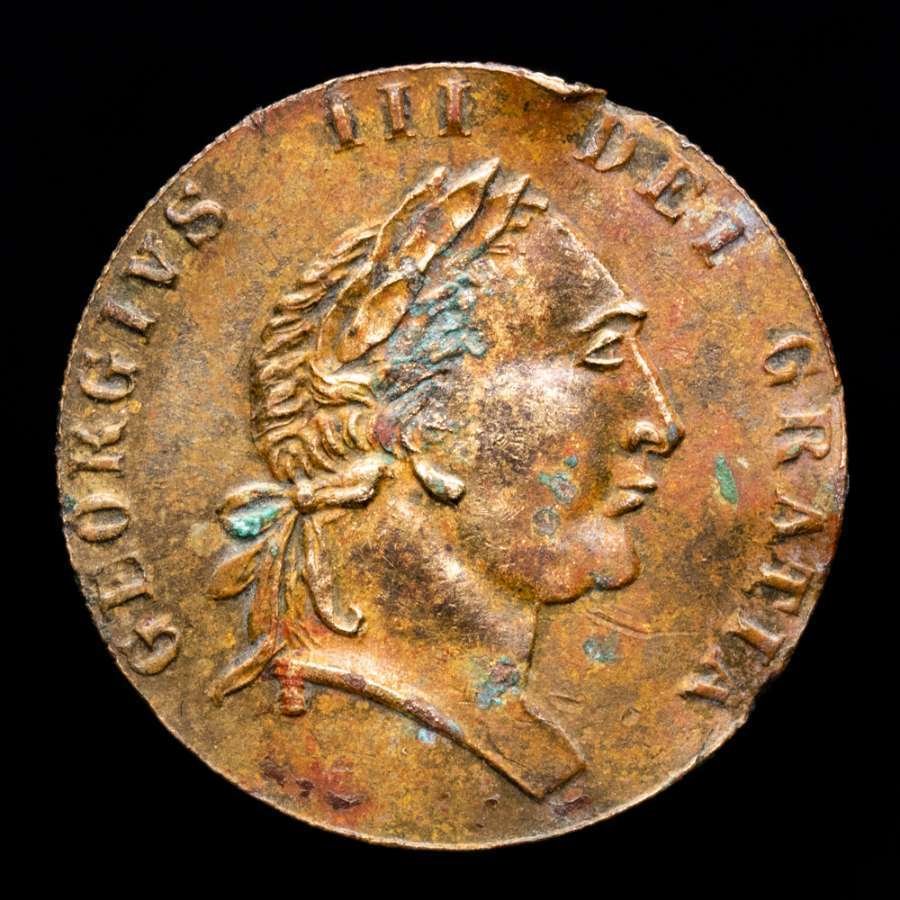 Georg 3. af Storbritannien. Guinea From England from the year 1791 Crowned 4-fold spade arms.  (Ingen mindstepris) #1.0