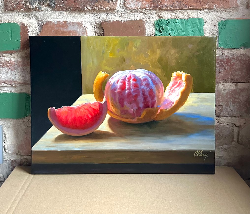 Sergey Kolodyazhniy (XX-XXI) - Still life with grapefruit #1.0