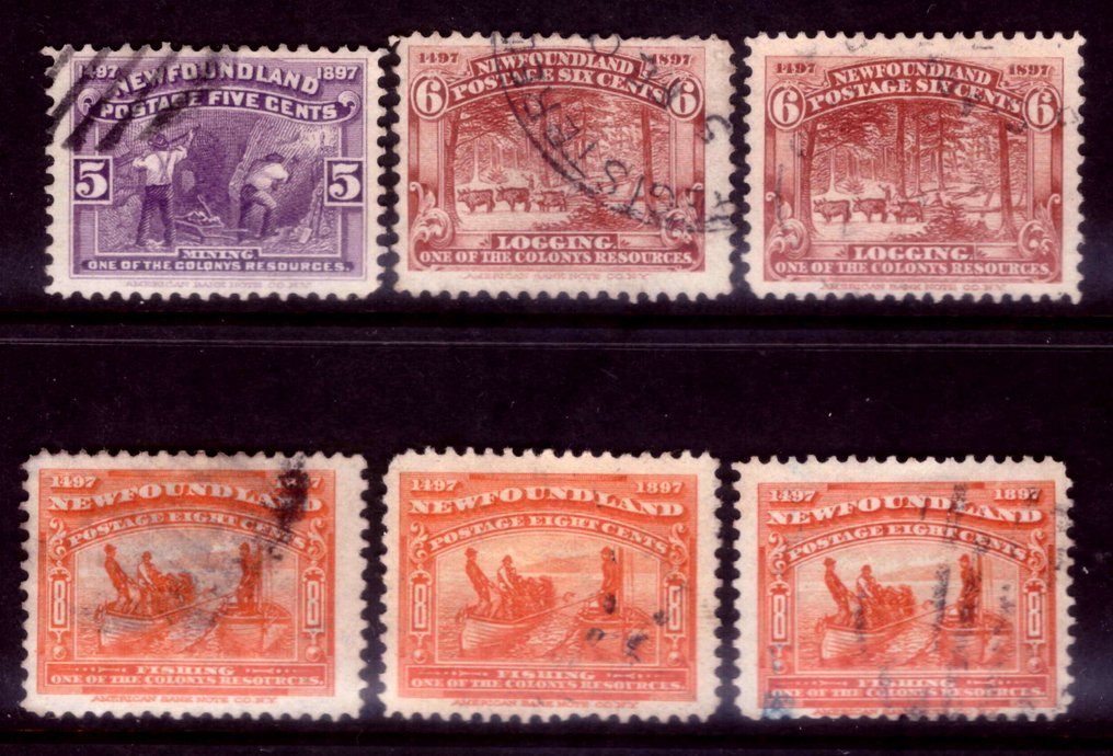 纽芬兰 1897 - 发现四百周年套装加额外内容 - Stanley Gibbons #3.2
