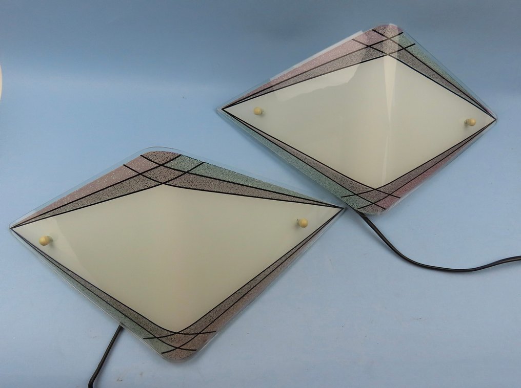 Bonalux Leuchten - 壁灯 (2) - 玻璃, 金属 - 玻璃罩 #4.3