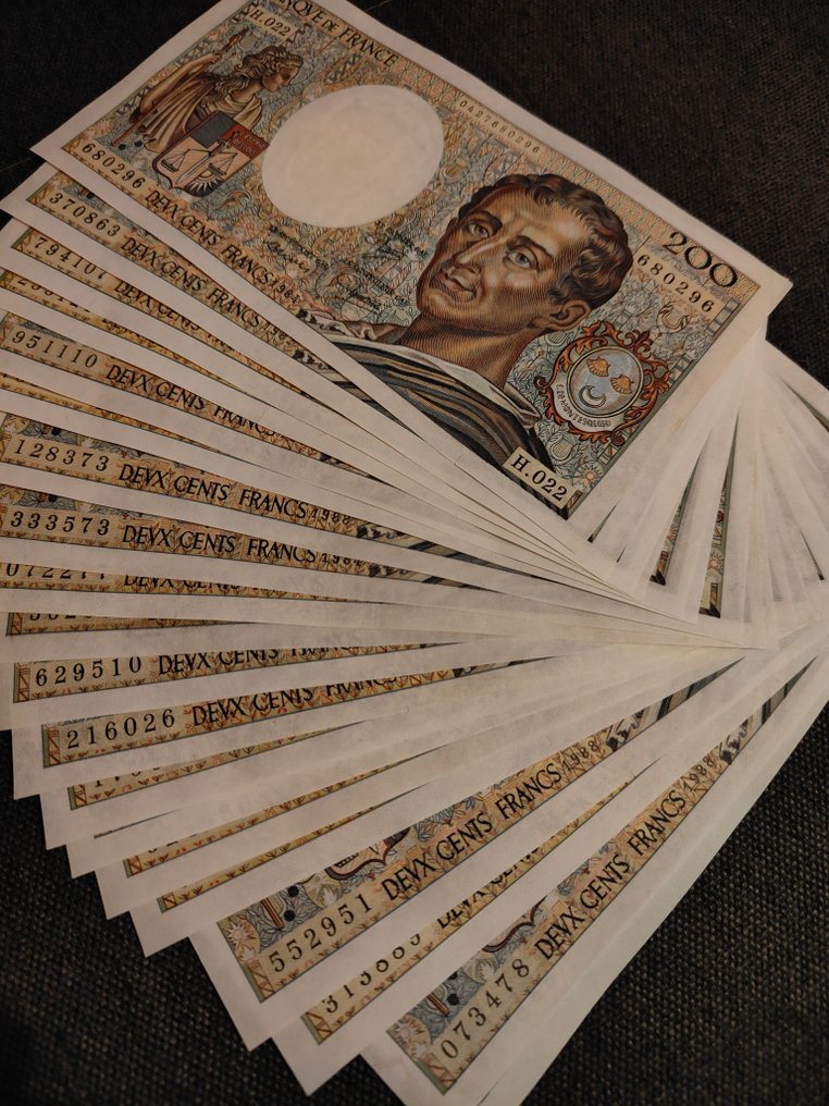 Francja. - 20 x 200 Francs - Various Dates - Pick 155  (Bez ceny minimalnej
) #3.2