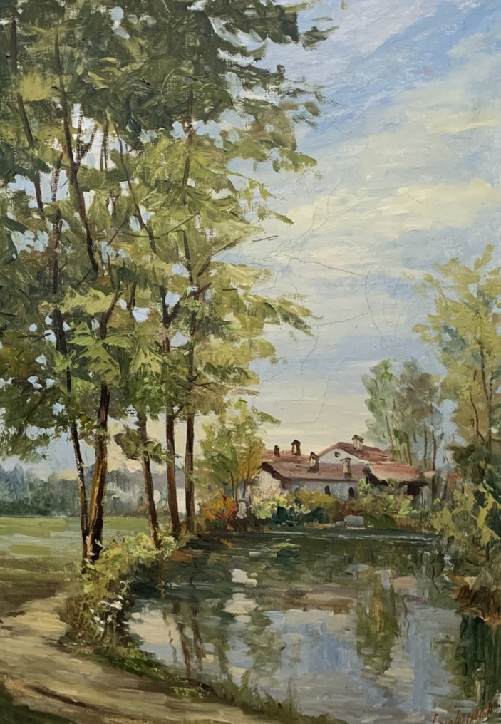 Lino Cappelletti (1933-1996) - Laghetto nel bosco #1.0