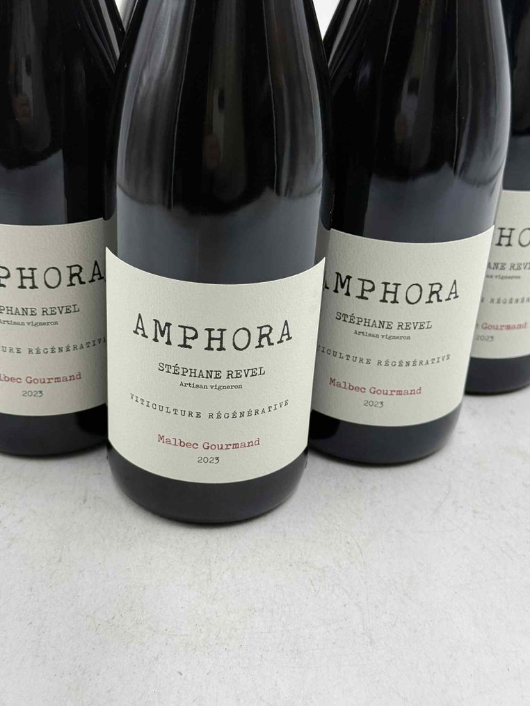 2023 Stéphane Revel Amphora Malbec Gourmand - Cahors - 6 Flaskor (0,75L) #1.0