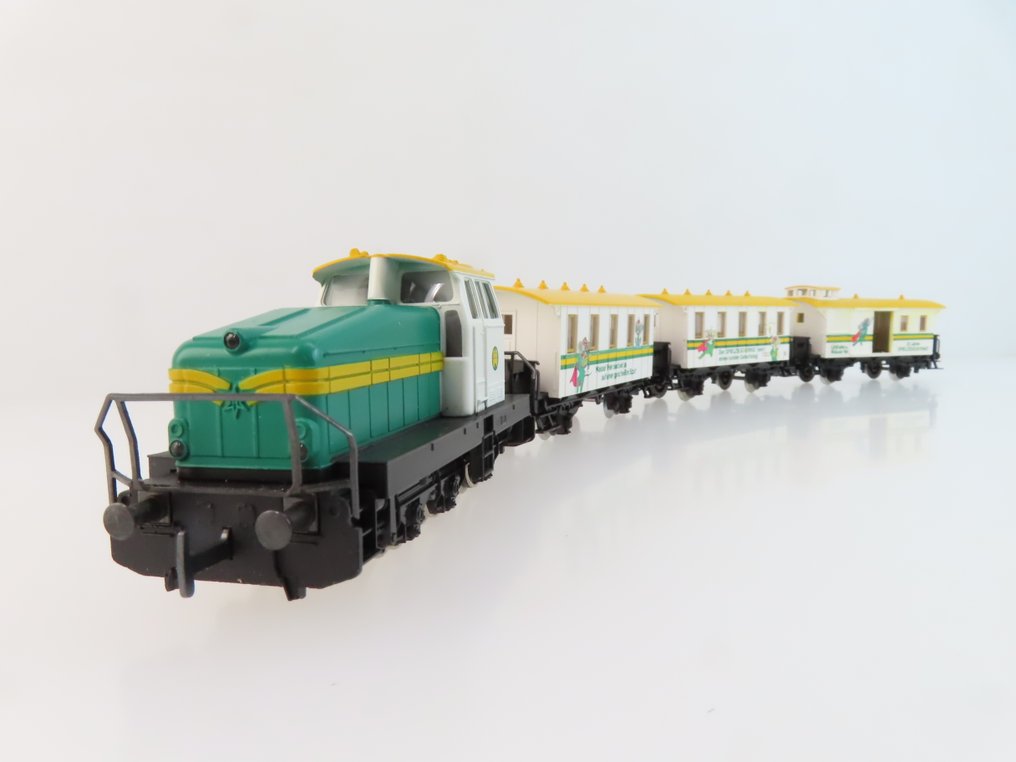Märklin H0 - 2841 - Togsett (1) - 4-delt togsett 'Spielzeug Ring' med DHG-området lokomotiv og 2-akslede personvogner. - Promo, Spiegzeug Ring #1.0