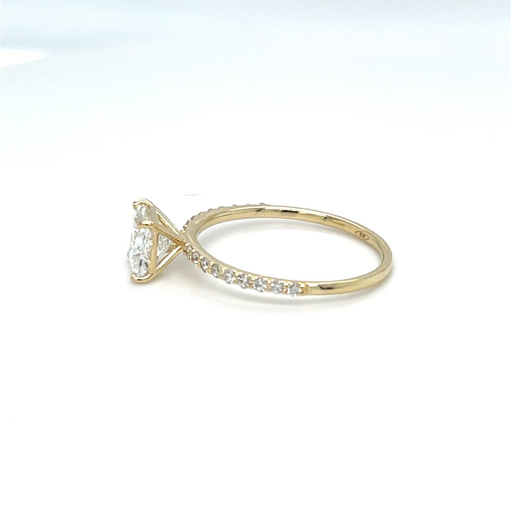 沒有保留價 - 戒指 - 14 克拉 黃金 -  1.19ct. tw. 鉆石 (實驗室培育) - 鉆石 #3.2