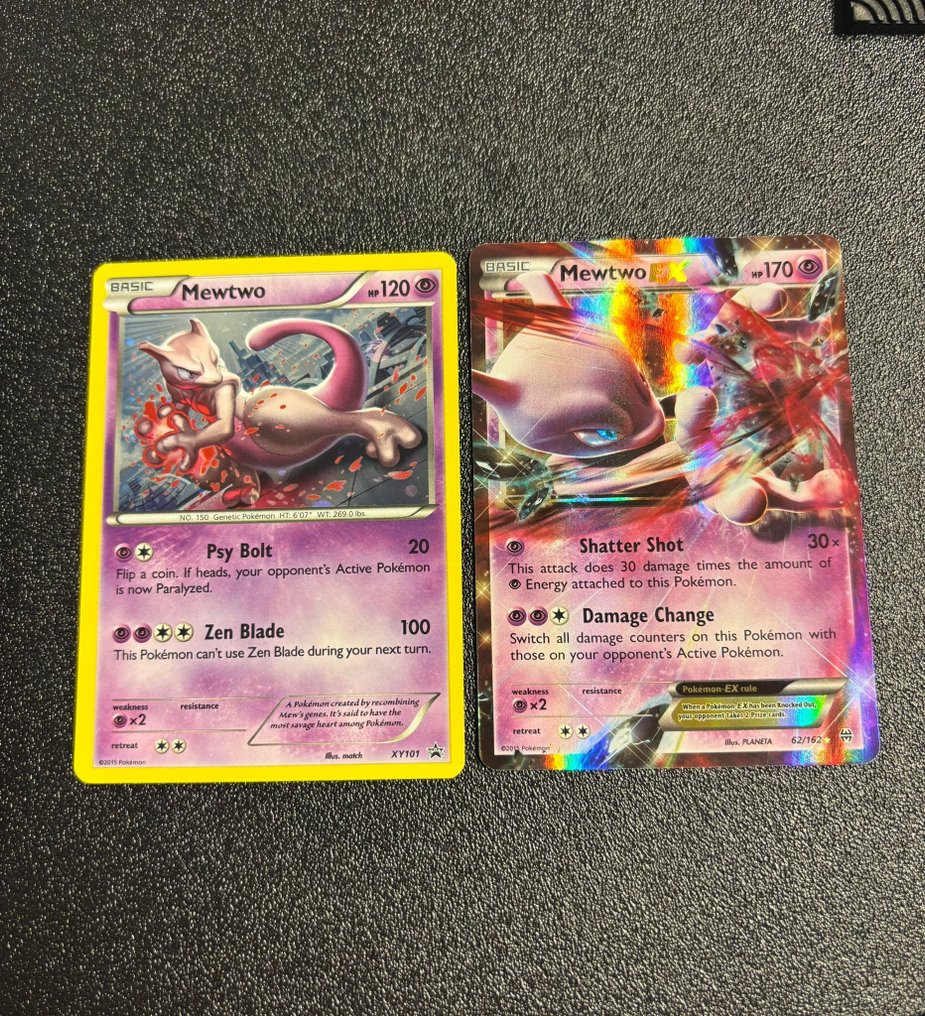 Pokémon - 2 Card - Mewtwo Xy101# 62 Foil - XY - BREAKthrough #1.0