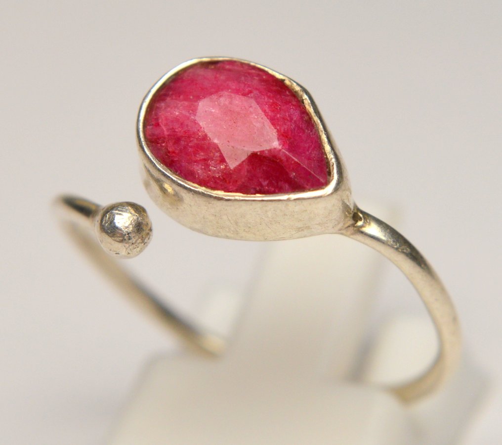 红宝石 - 925 银 - 戒指 - 2.00 克拉 #2.1