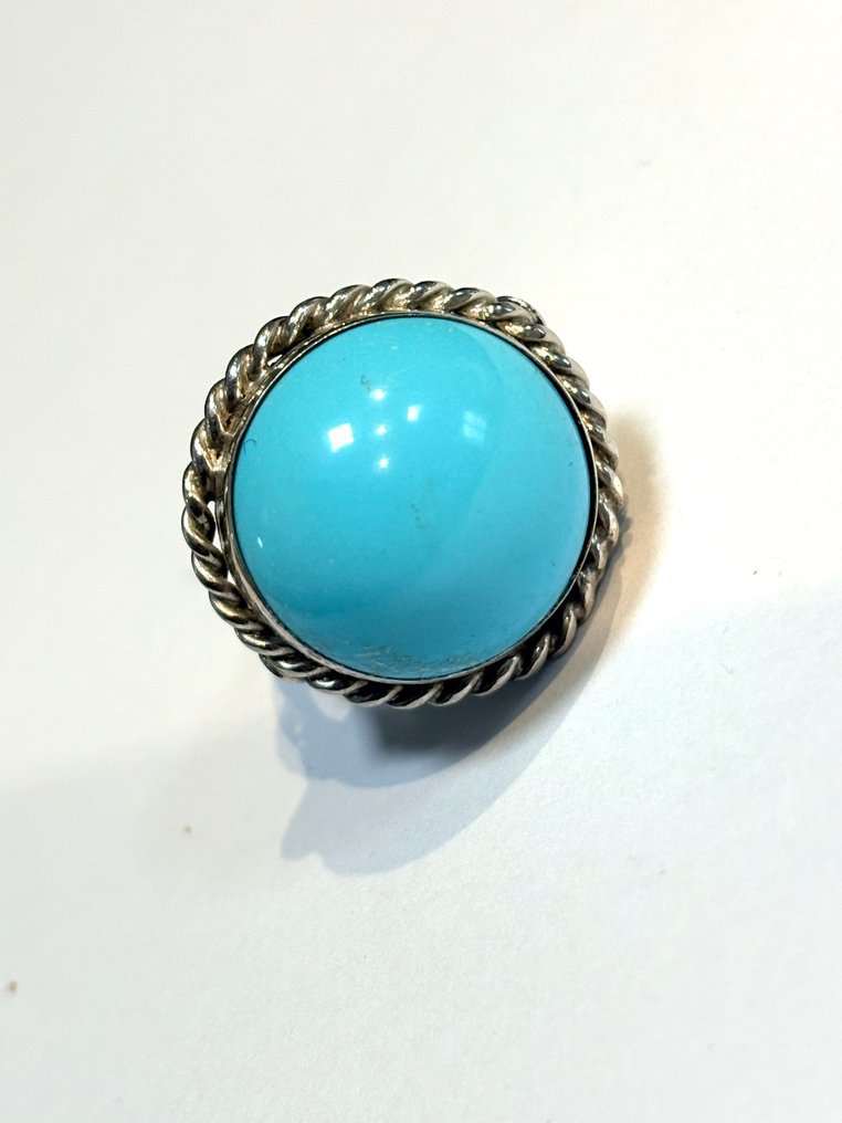 Türkis - Stahl - Ring #4.3