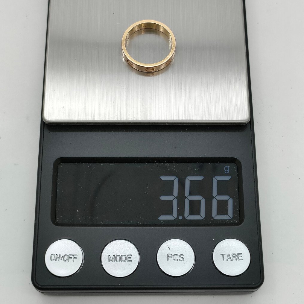 没有保留价 - Cartier - 戒指 - Love - 18K包金 玫瑰金 #2.1