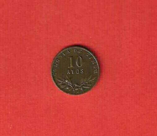 葡屬帝汶. Republic. 10 Avos 1945 bela envernizada #2.1