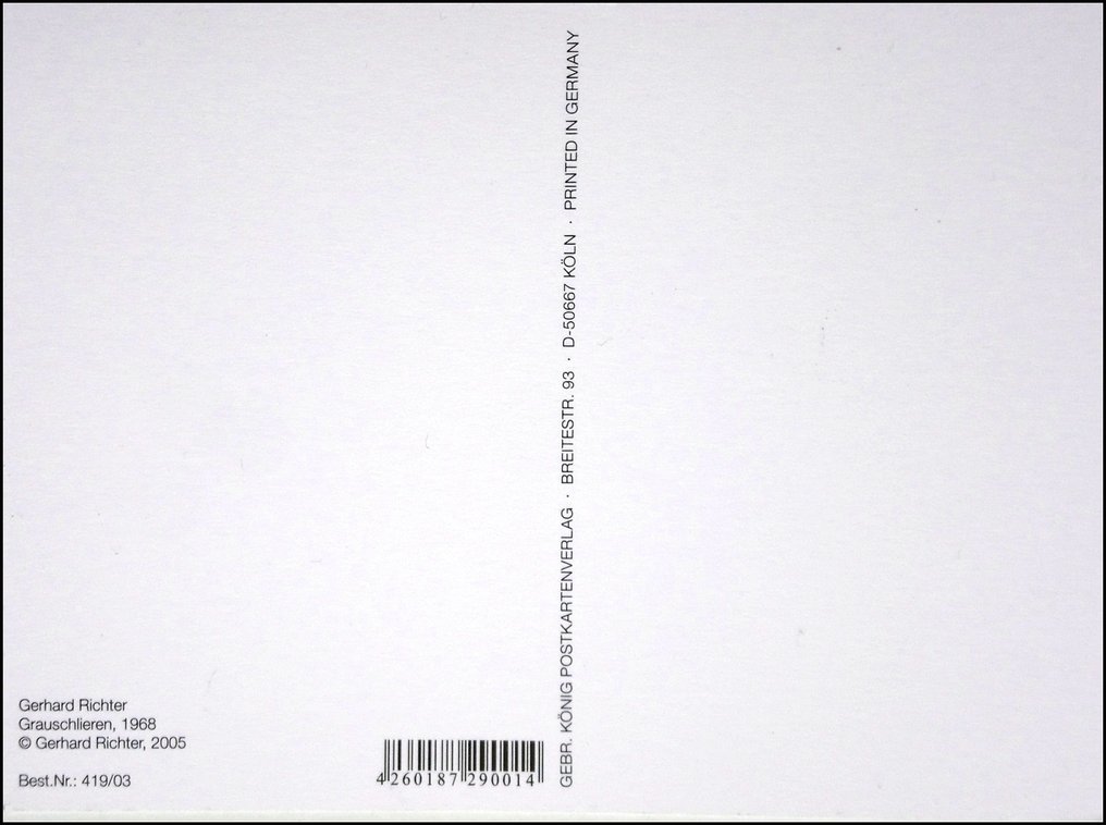 Signed; Gerhard Richter - Grauschlieren - 2005 #3.2