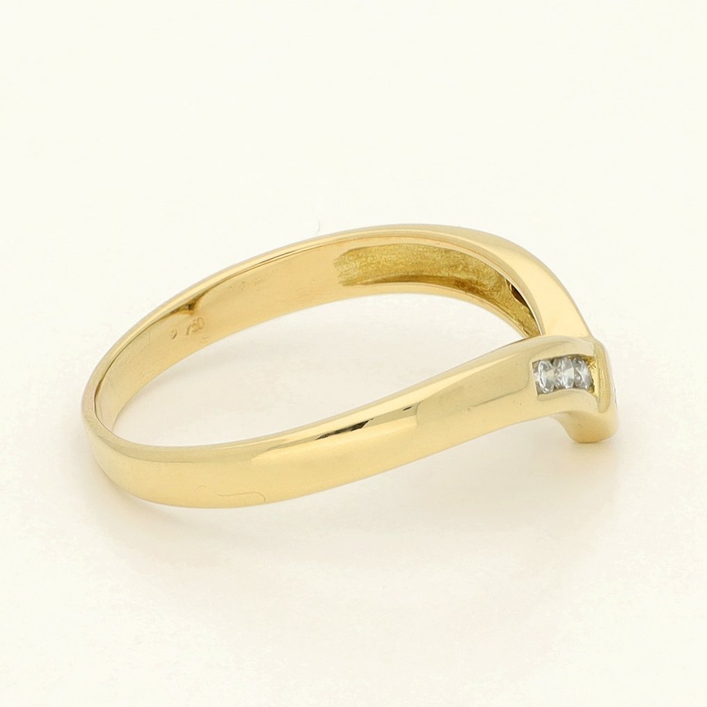 Δαχτυλίδι - 18 καράτια Κίτρινο χρυσό Διαμάντι (Φυσικό)  #4.3