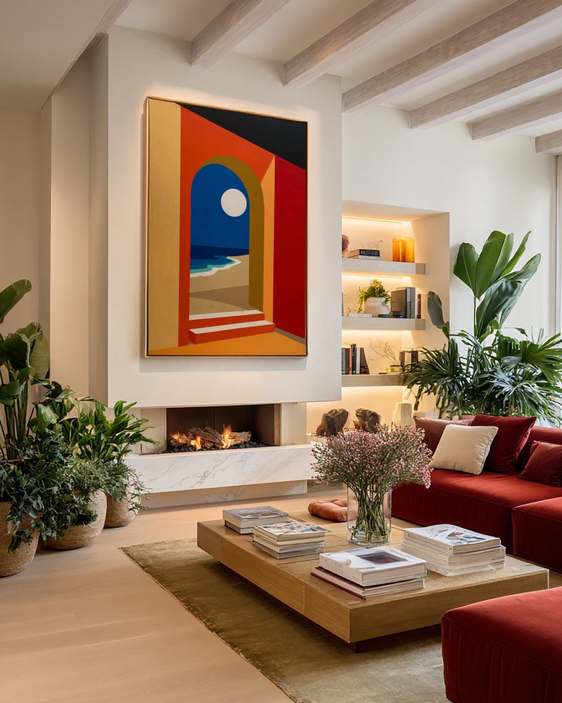 Nelson F. León - "Arco hacia el Mar" XL- (NO Reserve) #1.0