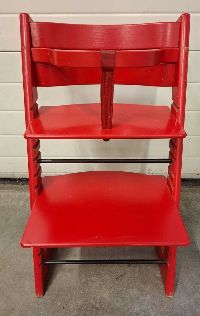 Peter Opsvik - 儿童座椅 - Tripp Trapp - 山毛榉漆 - 原始红色 #3.2