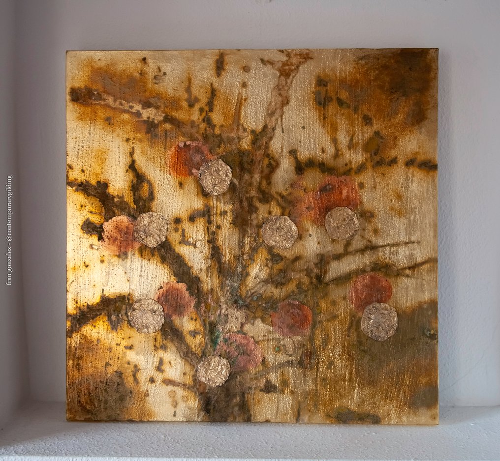 Fran Gonzalez 1959 (Contemporary Gilding) - Winter Persimmons #1.0