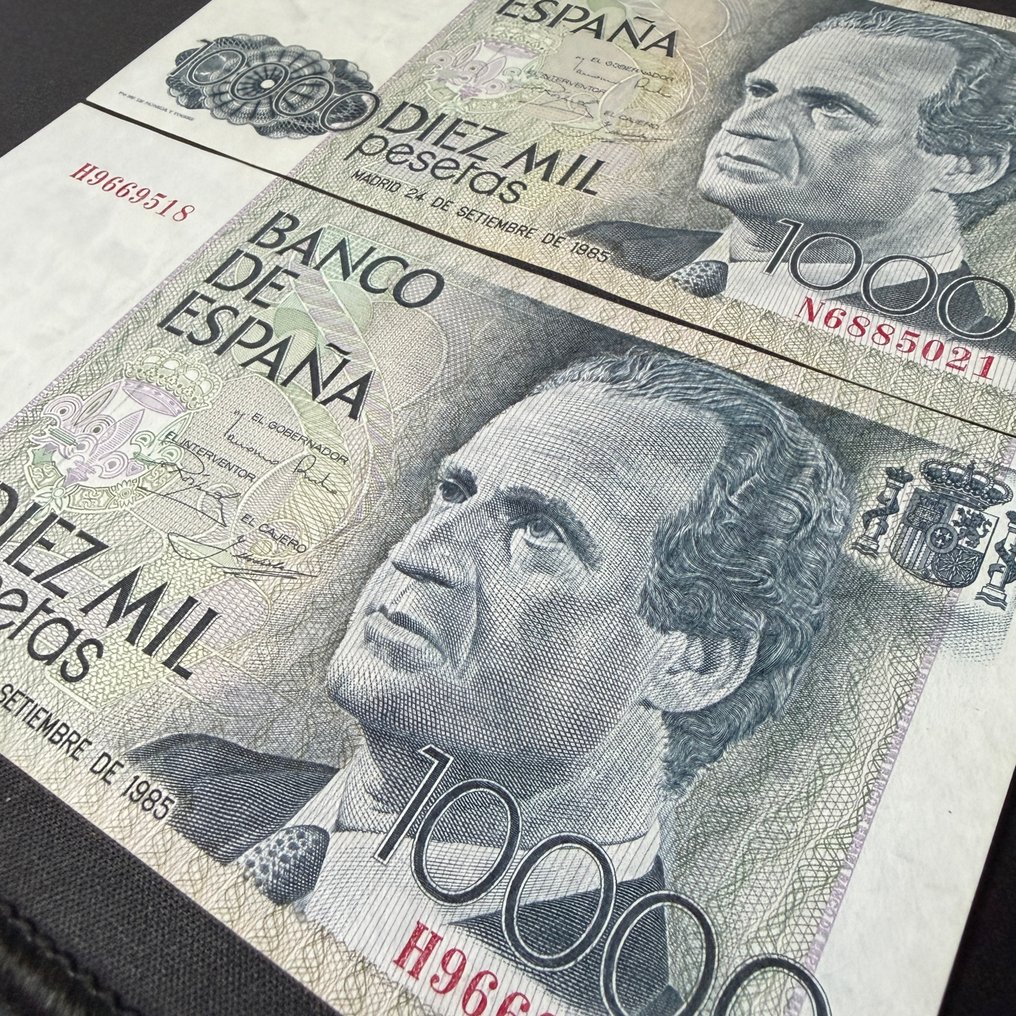 Ισπανία. - 2 x 10 000 Pesetas - 1985 - Pick 161  (χωρίς τιμή ασφαλείας) #2.1