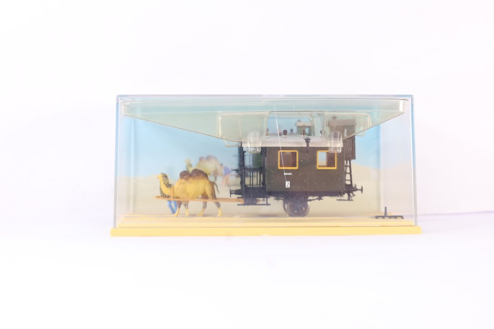 Märklin H0 - 45092 - Τρένο μοντελισμού μεταφοράς εμπορευμάτων (1) - Αυτοκίνητο, καμήλα και καρότσι, σε σιδηροδρόμους μέσα στην έρημο - DB #2.1