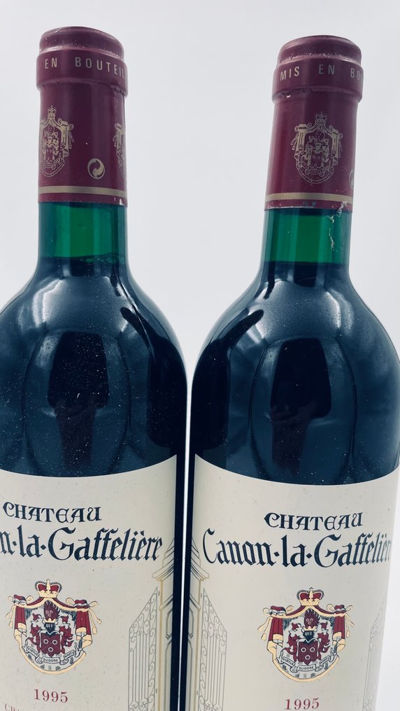 1995 Château Canon la Gaffeliere - Saint-Émilion 1er Grand Cru Classé B - 2 Flaskor (0,75L) #1.0