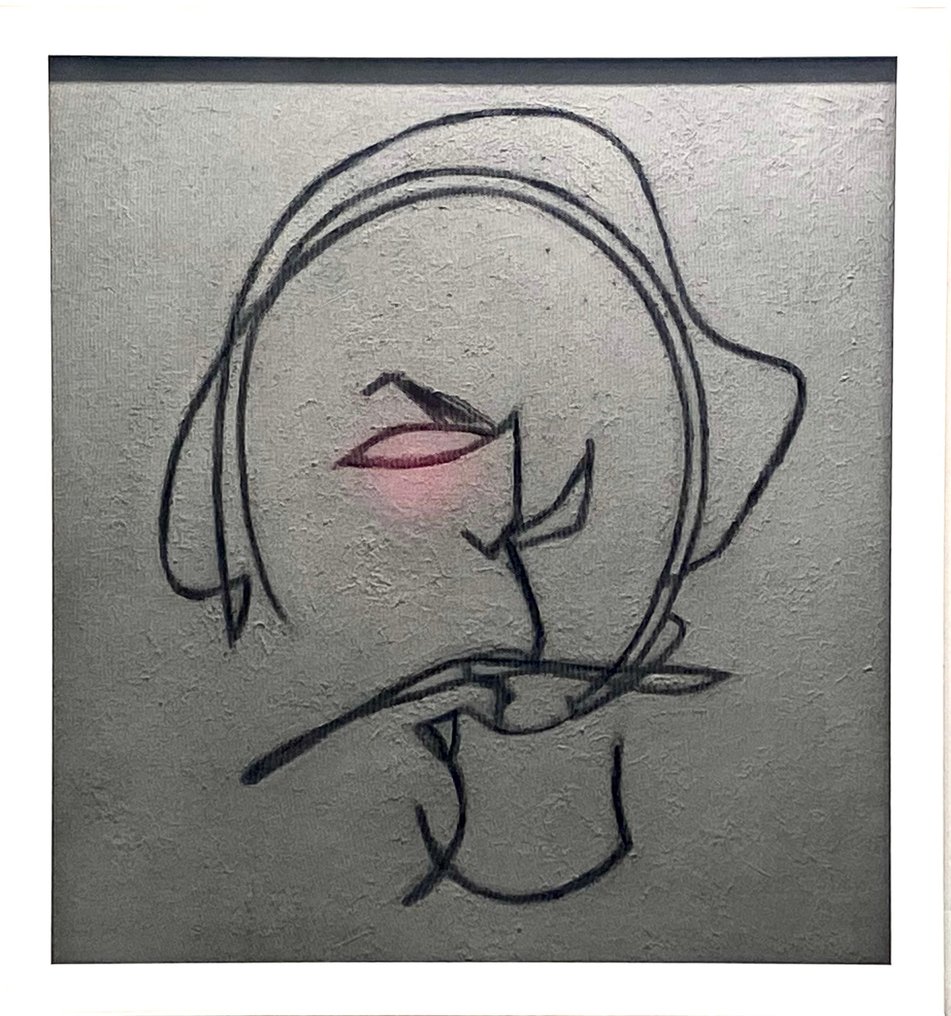 JACOPO MATTIA ALEGIANI - Accustomed 1999 - READY TO HANG . Stretched and framed - #1.0