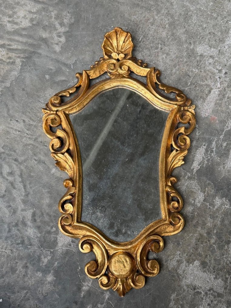 Spegel - Trä, Glas - Antik spegel #4.3