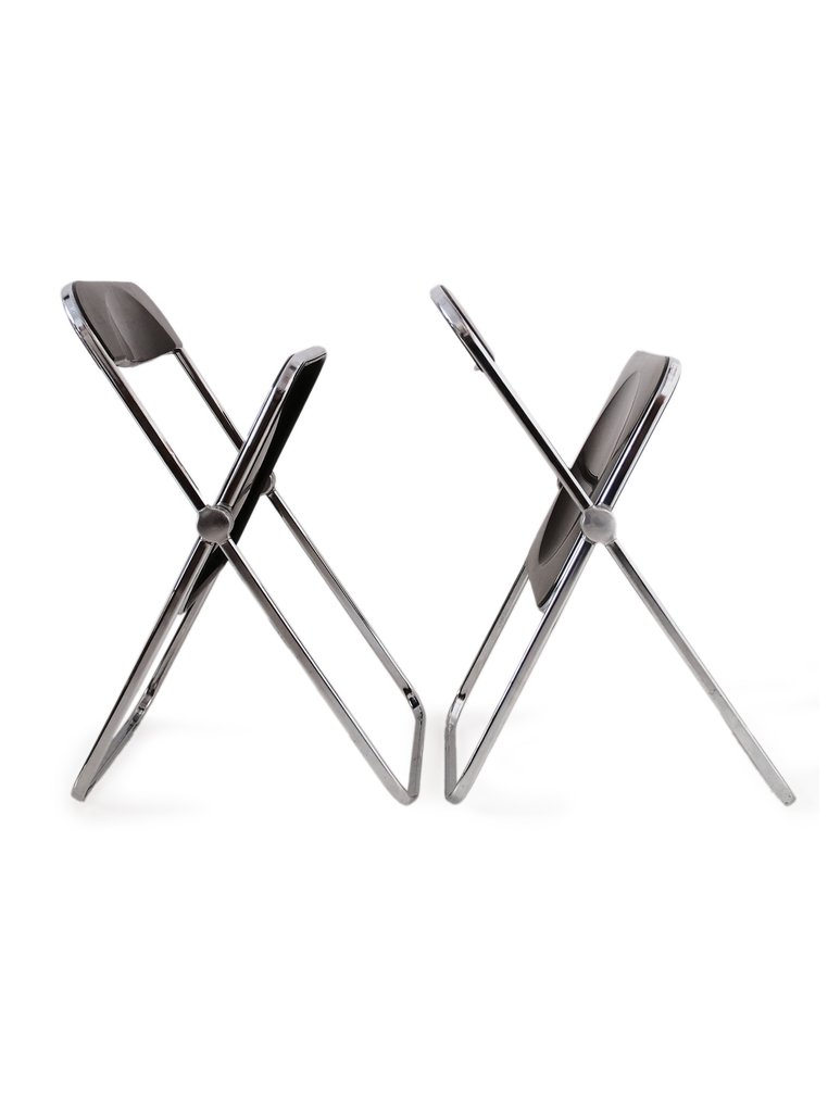 Anonima Castelli - Giancarlo Piretti - Καρέκλα (2) - Plia chair - Χάλυβας, Πλαστικό #2.1