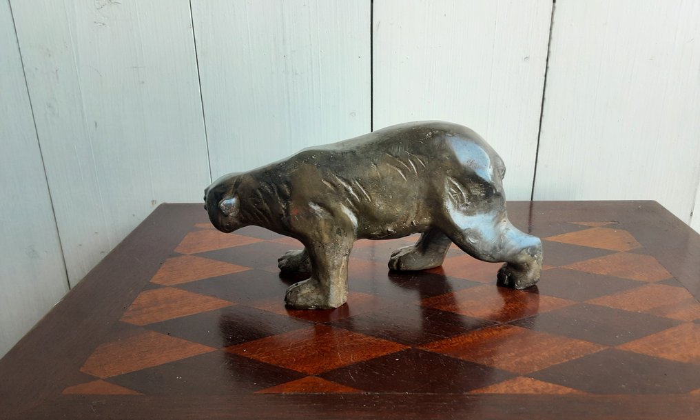 P. Chenet - Figuur - Ijsbeer - 20cm - Brons #4.3