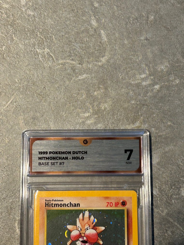 Pokémon - 1 Graded card - Hitmonchan 7 Πρώτη έκδοση, Holo - GG 7 - WOTC - Base set - Υπογεγραμμένη κάρτα, επαληθευμένη και βαθμολογημένη #2.1