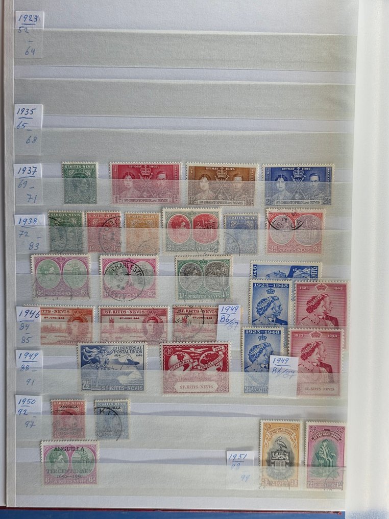 大英國協 1882/2007 - 收藏在一本股票簿中，包括圣基茨、尼维斯和汤加等地。 #1.0