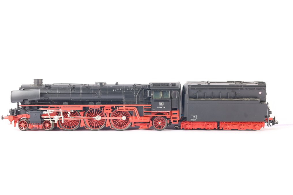 Märklin H0 - 3310 - Ατμομηχανή με όχημα μεταφοράς (1) - BR012 063-4 - DB #2.1