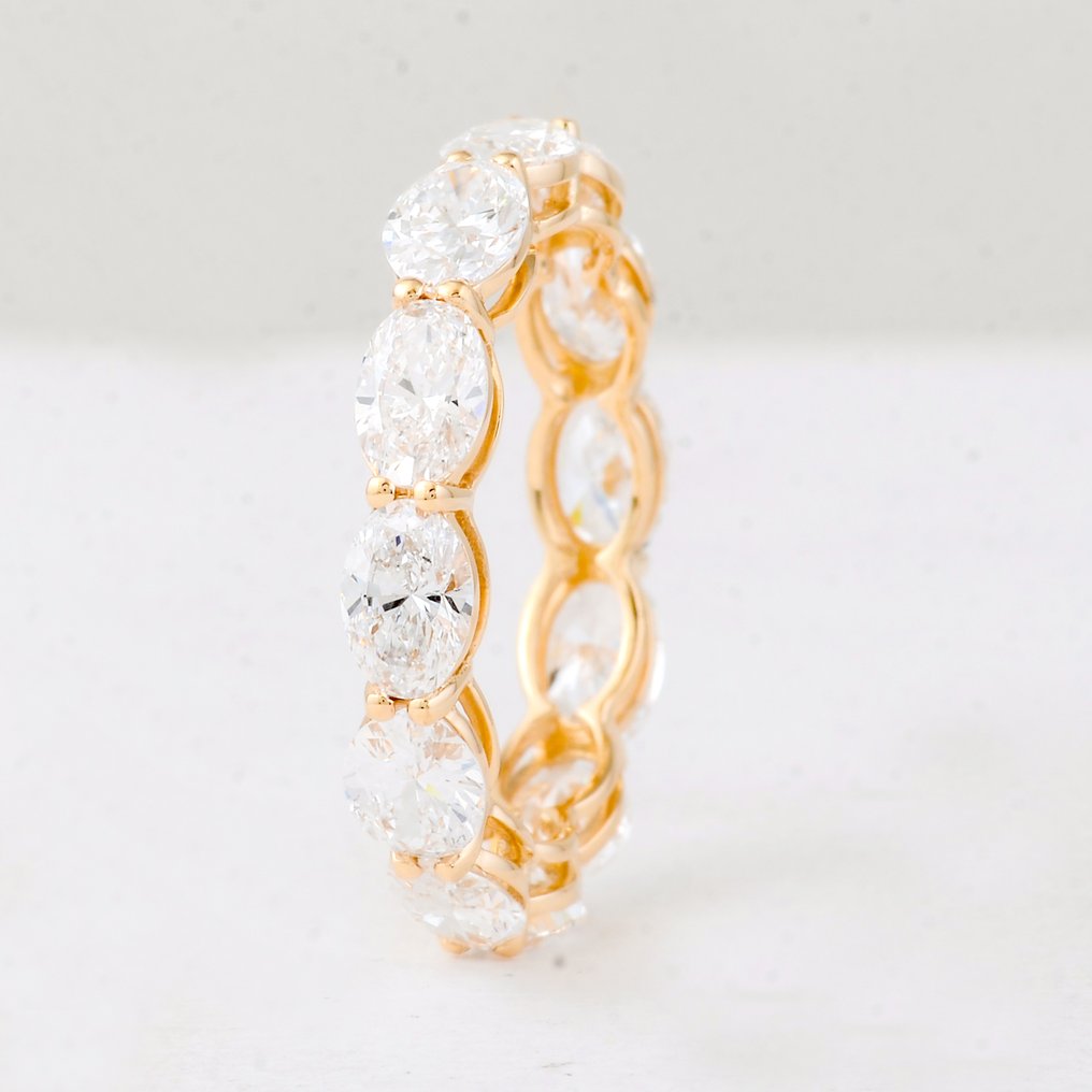 No reserve price - Ring - 14 kt. White gold - 3.87ct. tw. Diamond (Lab-grown) - Diamond #3.2