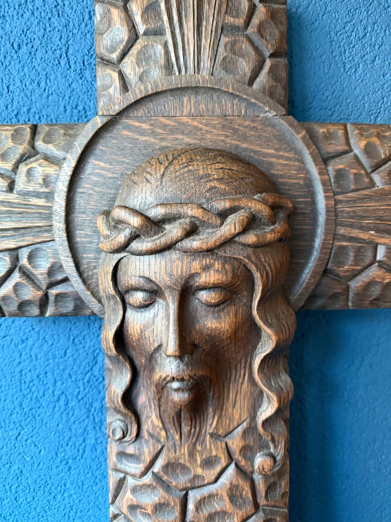  Σταυρός - Oak - Αρχές του 20ού αιώνα - 65 εκ.  #4.3