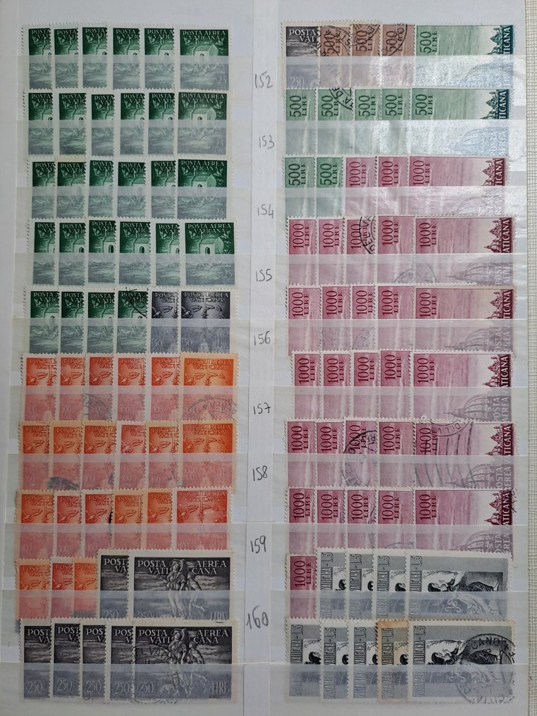 梵蒂冈城 1929/2010 - 梵蒂冈 1929/2010 年，5500枚已使用/无背胶/品相良好/未使用邮票的积累 - Sassone 2023 #3.2