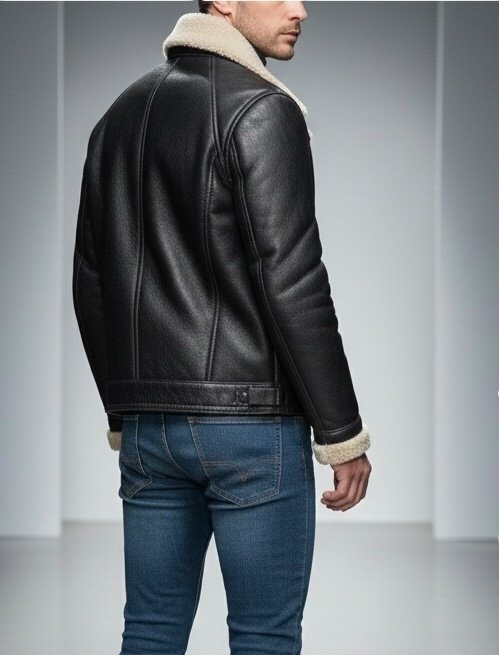 Original SHEARLING 100% Leather PREMIUM Exclusive Bomber Jacket Aviator coat Tg. L  - No reserve - Δερμάτινο μπουφάν #3.2