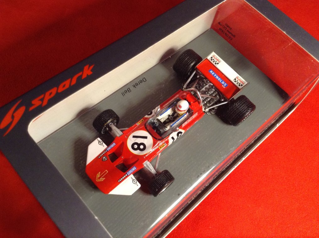 Spark 1:43 - Αγωνιστικό αυτοκίνητο μοντελισμού - ref. #S5401 Surtees Ford TS7 F.1 6° USA GP W.Glen 1970 #18 Derek Bell - εξαιρετική ποιότητα - σαν καινούργιο - δύσκολο να βρεθεί σήμερα #2.1