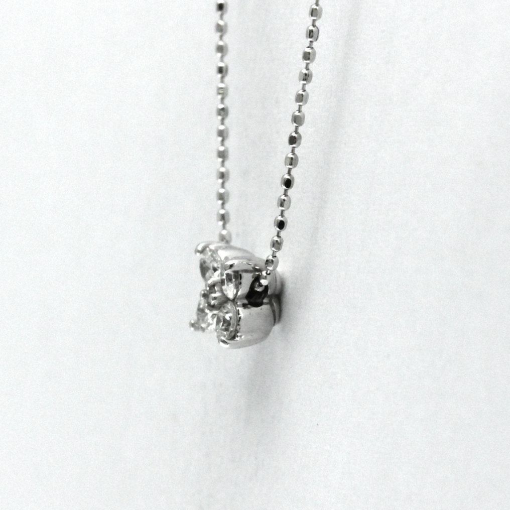 Ponte Vecchio - 吊墜頸鏈 - 18 克拉 白金 #1.0