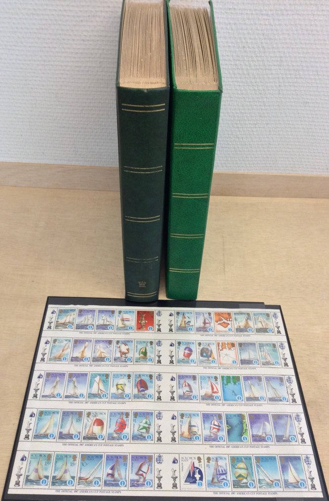 世界  - 收藏主题：船只、船只、船舶，在两个大尺寸的存书中，系列、块、块。 #1.0