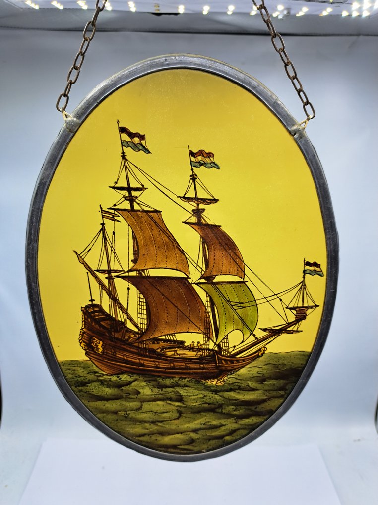  Glasmosaik vindue - 1960-1970 - handelsfartøj  #2.1