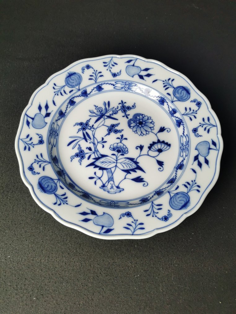 Meissen - Cipolla Blu - 6 Piatti D. 25cm - 1.Wahl - Σερβίτσιο δείπνου (6) - Πορσελάνη #1.0