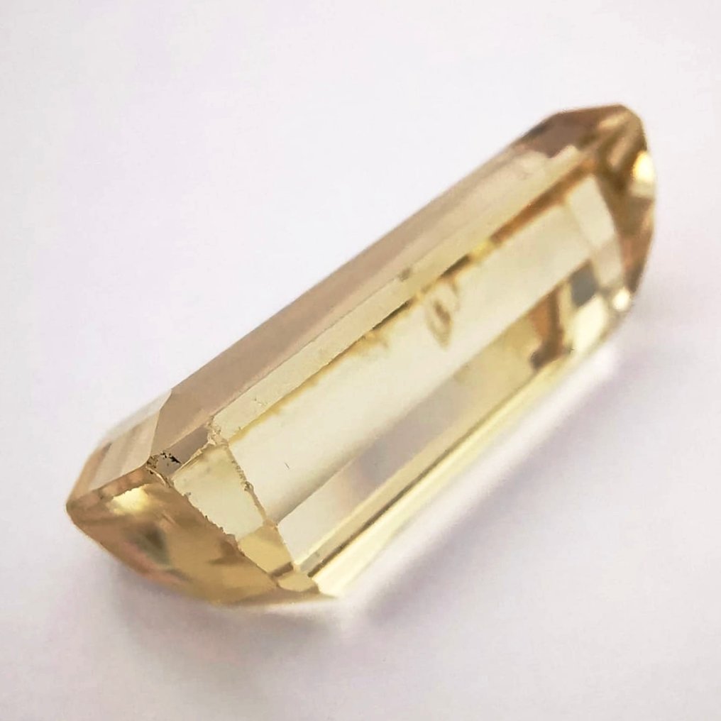 没有保留价 锂辉石  - 25.10 ct - 安特卫普宝石检测实验室（ALGT） - 黄色锂辉石 #1.0