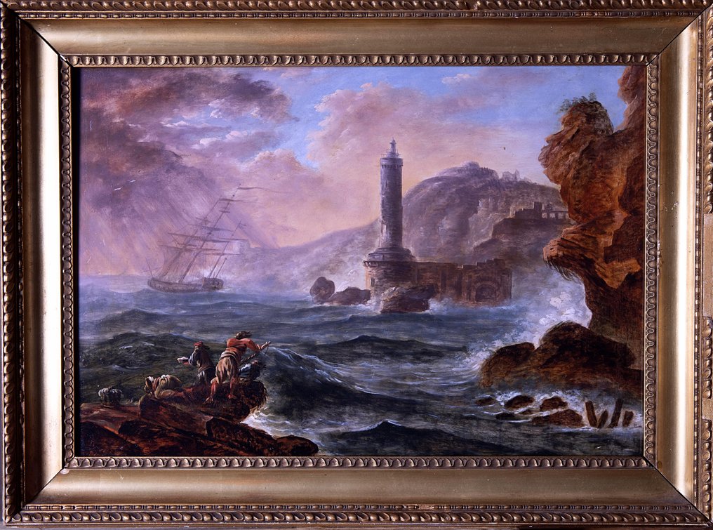 Francesco Fidanza ( 1747-1819 ) - Marina in tempesta #2.1